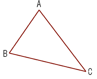 三角形（辺のみ）の図