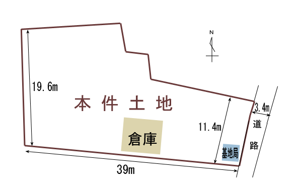 蛭川町貸土地の図面