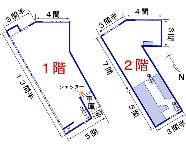 本江町貸倉庫Ａの平面図