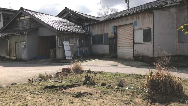 本江町土地の風景（建物解体前）