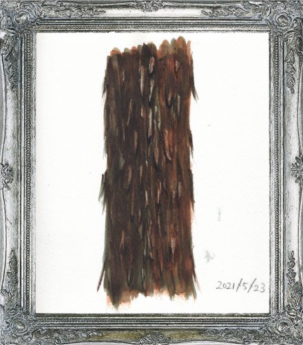 杉の幹（painted on May23,2021）