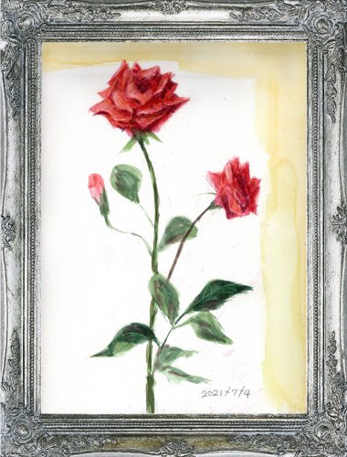 薔薇②（painted on Jul.4,2021）