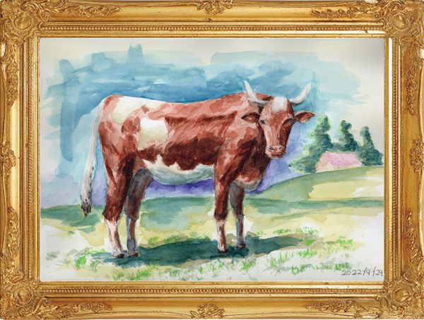 牛（painted on Sep.29,2022）