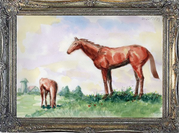 馬（painted on Jul.29,2022）