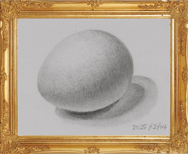 卵（painted on Feb.14,2025）